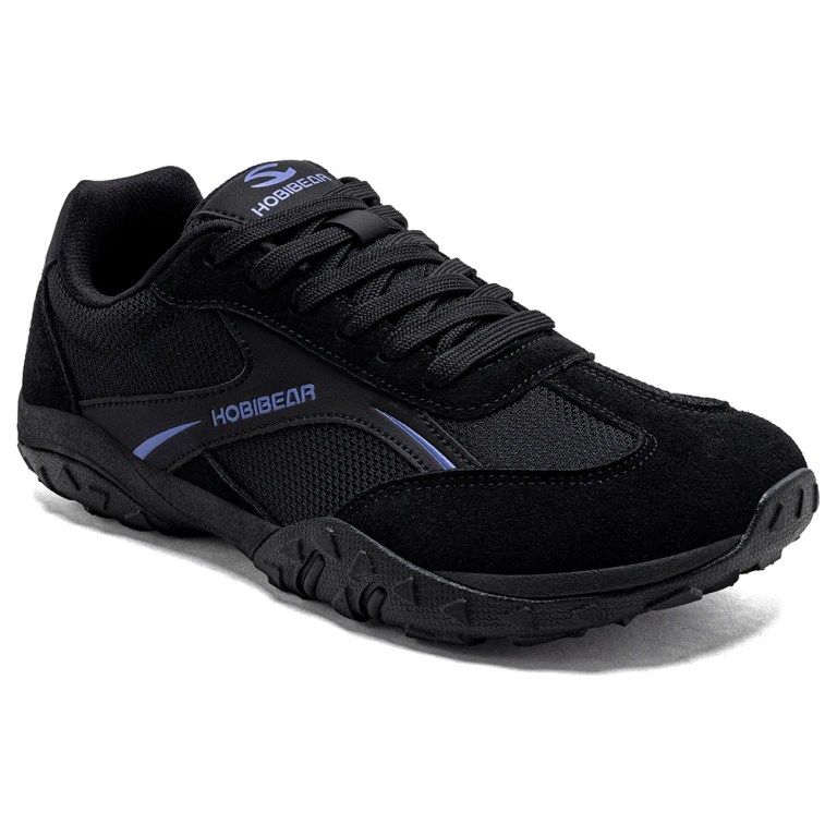 HOBIBEAR Wide Width Hiking Sneakers Unisex Outdoor Travel Trail Running Shoes Classic Retro Non Slip Walking Trainers 5