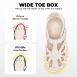 fitville women's casual sandals wide toe box cmfort walking shoes non slip sport sandal for women arch support relief foot pain FitVille Women's Casual Sandals Wide Toe Box Cmfort Walking Shoes Non-slip Sport Sandal for Women Arch Support Relief Foot Pain 2