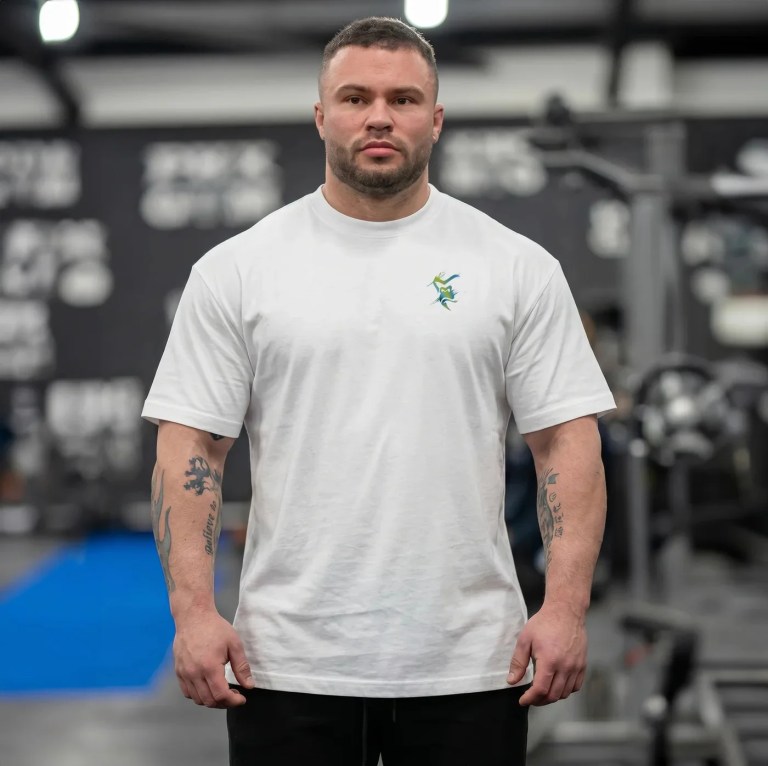 Muscle Fitness T-shirt Summer Men's Athleisure Workout short sleeve T-shirt High Quality cotton Men T-shirt Gym Sport Shirt Tops 5