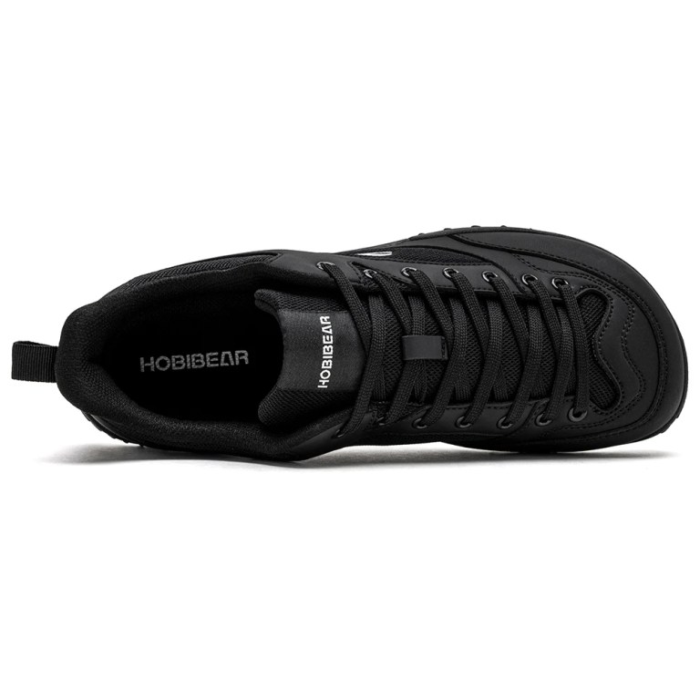 HOBIBEAR Hiking Wide Toe Shoes Unisex Outdoor Cross Training Sneakers Lace Up Barefoot Walking Shoes for Men Women 5