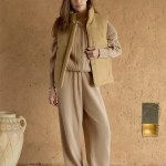 bornladies women's elegant two piece zipper hooded long sleeved top and pants set suitable for daily casual outdoor street wear Bornladies Women's Elegant Two-piece Zipper Hooded Long Sleeved Top and Pants Set Suitable for Daily Casual Outdoor Street Wear