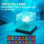 Ocean Wave Aurora Projector Light USB Remote RGB Water Ripple 16 Colors Night Light Home Office Bar Living Room Ambient Light 2