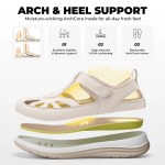fitville women's casual sandals wide toe box cmfort walking shoes non slip sport sandal for women arch support relief foot pain FitVille Women's Casual Sandals Wide Toe Box Cmfort Walking Shoes Non-slip Sport Sandal for Women Arch Support Relief Foot Pain 3