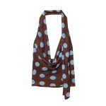 women's polka dot two piece set spring summer halter draped top&asymmetrical skirt, beach outfit for vacation&stylish photoshoot Women's Polka Dot Two Piece Set-Spring Summer Halter Draped Top&Asymmetrical Skirt, Beach Outfit for Vacation&Stylish Photoshoot 2