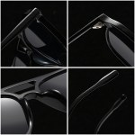 SO&EI Retro Double Bridges Men Square Sunglasses Fashion Blue Green Shades UV400 Women Trending Gradient Sun Glasses 4