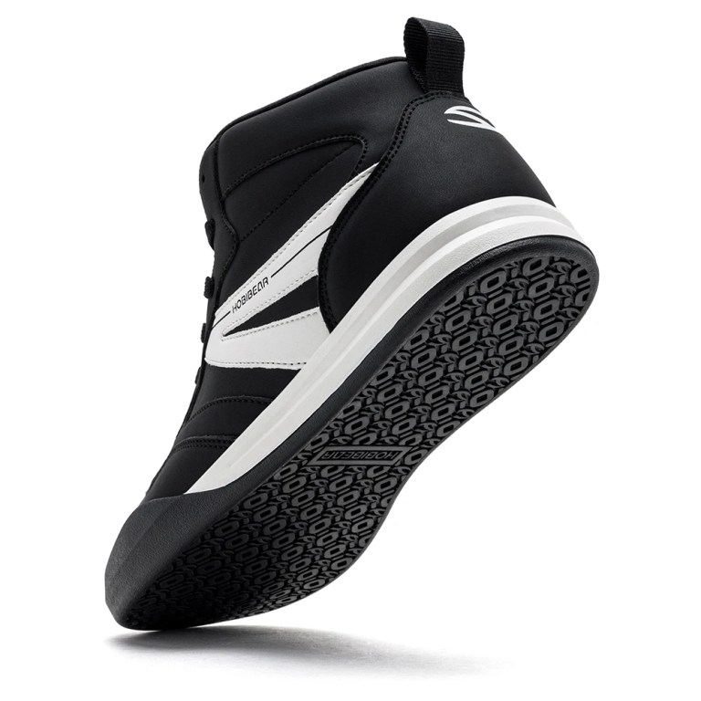 HOBIBEAR Wide Toe Box Walking Boots Unisex Artificial Leather Mid-Top Outdoor Ankle Shoe Lace Up Non-Slip Running Shoes 2