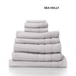 royal comfort eden egyptian cotton 600 gsm 8 piece towel pack sea holly