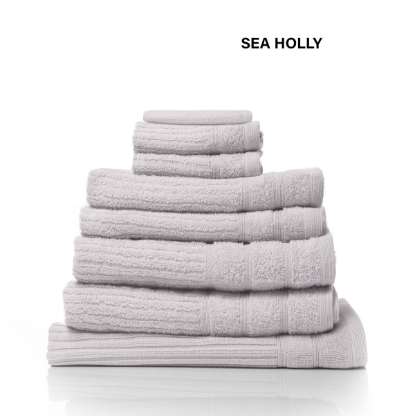 royal comfort eden egyptian cotton 600 gsm 8 piece towel pack sea holly