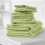 royal comfort eden egyptian cotton 600 gsm 8 piece towel pack spearmint