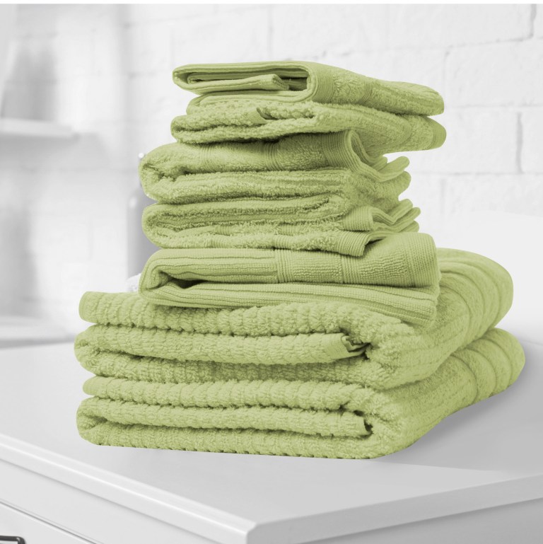 royal comfort eden egyptian cotton 600 gsm 8 piece towel pack spearmint