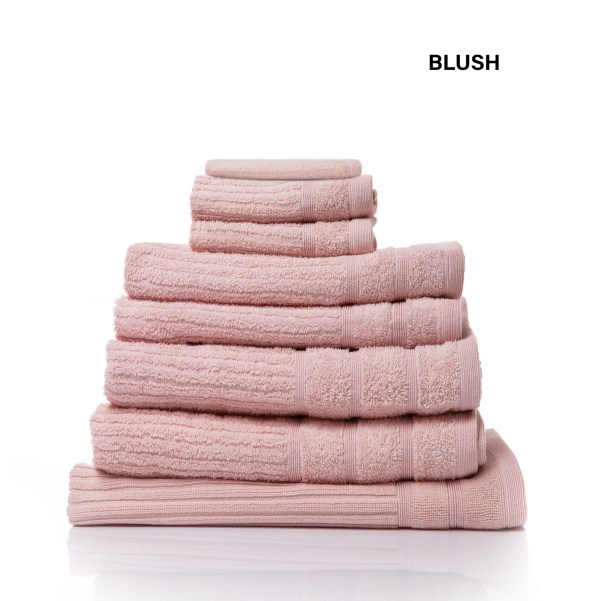 royal comfort eden egyptian cotton 600 gsm 8 piece towel pack blush royal comfort eden egyptian cotton 600 gsm 8 piece towel pack blush