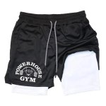 powerhouse gym men's double layer mesh shorts breathable athletic gym shorts with drawstring POWERHOUSE GYM Men's Double Layer Mesh Shorts - Breathable Athletic Gym Shorts with Drawstring 6