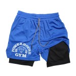 powerhouse gym men's double layer mesh shorts breathable athletic gym shorts with drawstring POWERHOUSE GYM Men's Double Layer Mesh Shorts - Breathable Athletic Gym Shorts with Drawstring 4