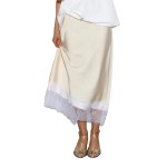 bornlades 2026 summer new splicing lace half skirt fashionable and trendy lace satin half skirt for women Bornlades 2026 Summer New Splicing Lace Half Skirt Fashionable and Trendy Lace Satin Half Skirt for Women 5