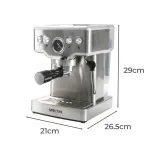 spector 20 bar coffee machine espresso maker with milk frother