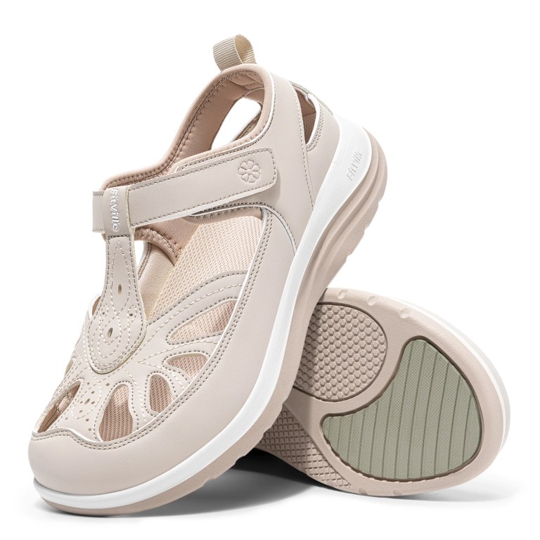 fitville women's casual sandals wide toe box cmfort walking shoes non slip sport sandal for women arch support relief foot pain FitVille Women's Casual Sandals Wide Toe Box Cmfort Walking Shoes Non-slip Sport Sandal for Women Arch Support Relief Foot Pain