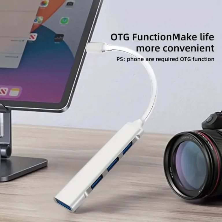 4-Port Multi-Splitter Type C Hub USB Adapter OTG for Xiaomi Lenovo MacBook 13 15 Air pro PC - Computer Accessories 2