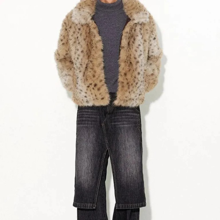 mens faux fur leopard print soft fluffy overcoat winter fashion warm plush heavyweight comfort long coat men's clothing 2026 new Mens Faux Fur Leopard Print Soft Fluffy Overcoat Winter Fashion Warm Plush Heavyweight Comfort Long Coat Men'S Clothing 2026 New 5