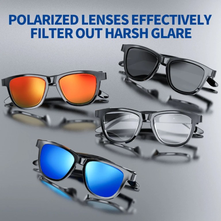 lenovo smart bluetooth glasses fashionable sunglasses with blue light protection air conduction for calls music touch controls Lenovo Smart Bluetooth Glasses Fashionable Sunglasses with Blue Light Protection Air Conduction for Calls Music Touch Controls 3