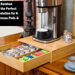 carla home bamboo k cup coffee pod holder storage organizer for kitchen, jewelry and cosmetic carla home bamboo k cup coffee pod holder storage organizer for kitchen, jewelry and cosmetic