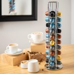 carla home coffee pods holder storage compatible with 40 nespresso pods