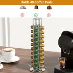 carla home coffee pods holder storage compatible with 40 nespresso pods