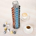 carla home coffee pods holder storage compatible with 40 nespresso pods