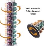 carla home coffee pods holder storage compatible with 40 nespresso pods