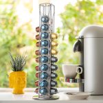 carla home coffee pods holder storage compatible with 40 nespresso pods