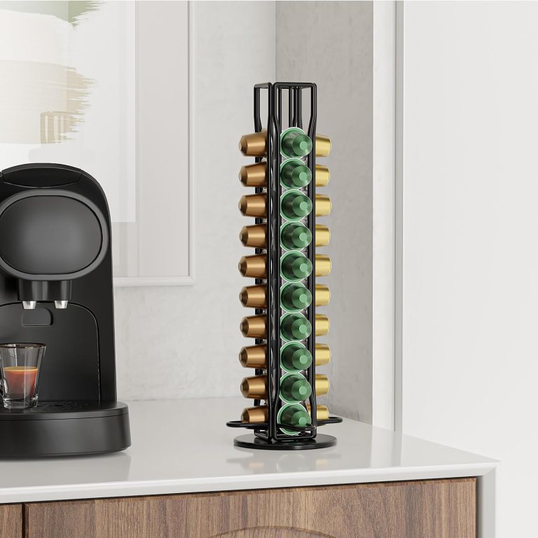 carla home coffee pods holder storage compatible with 40 nespresso pods