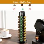 carla home coffee pods holder storage compatible with 40 nespresso pods