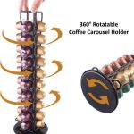 carla home coffee pods holder storage compatible with 40 nespresso pods