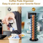 carla home coffee pods holder storage compatible with 40 nespresso pods