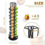 carla home coffee pods holder storage compatible with 40 nespresso pods
