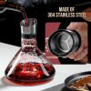 carla home iceberg wine decanter with aerator filter and lid carla home iceberg wine decanter with aerator filter and lid