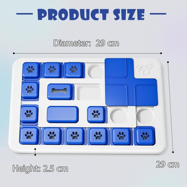 carla home interactive dog puzzle toy slow feeder treat dispenser for dogs & cats