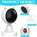 carla home interactive laser toy for cats with adjustable angle, usb rechargeable & 2 speed modes
