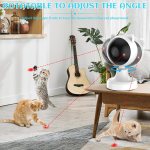 carla home interactive laser toy for cats with adjustable angle, usb rechargeable & 2 speed modes