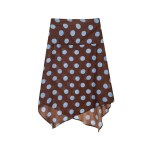 women's polka dot two piece set spring summer halter draped top&asymmetrical skirt, beach outfit for vacation&stylish photoshoot Women's Polka Dot Two Piece Set-Spring Summer Halter Draped Top&Asymmetrical Skirt, Beach Outfit for Vacation&Stylish Photoshoot 4