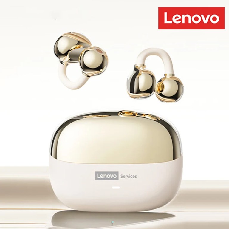 Choice Lenovo LE302 OWS Ear Clip Earphones Wireless Bluetooth 6.0 Headset HD Call Earbuds Low Latency Gaming Headphones New 1