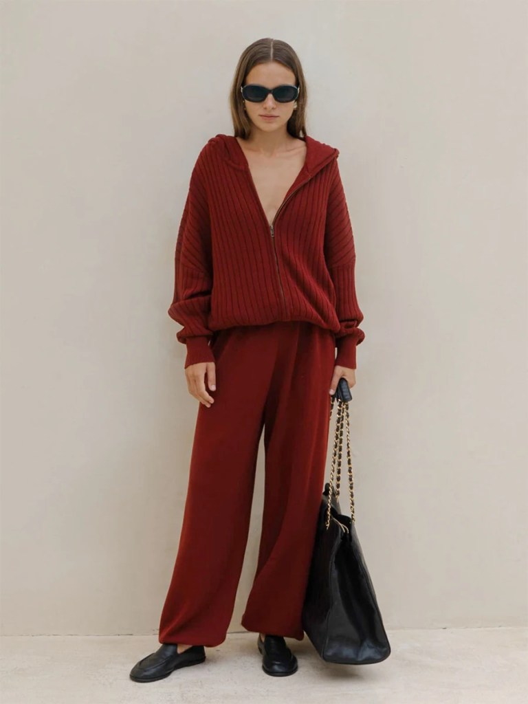 bornladies women's elegant two piece zipper hooded long sleeved top and pants set suitable for daily casual outdoor street wear Bornladies Women's Elegant Two-piece Zipper Hooded Long Sleeved Top and Pants Set Suitable for Daily Casual Outdoor Street Wear 1