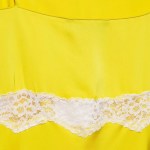Zevity Women Sexy Sleeveless Lace Stitching Yellow Soft Satin Long Dress Female Chic Spaghetti Strap Brand Party Vestidos DS9414 6