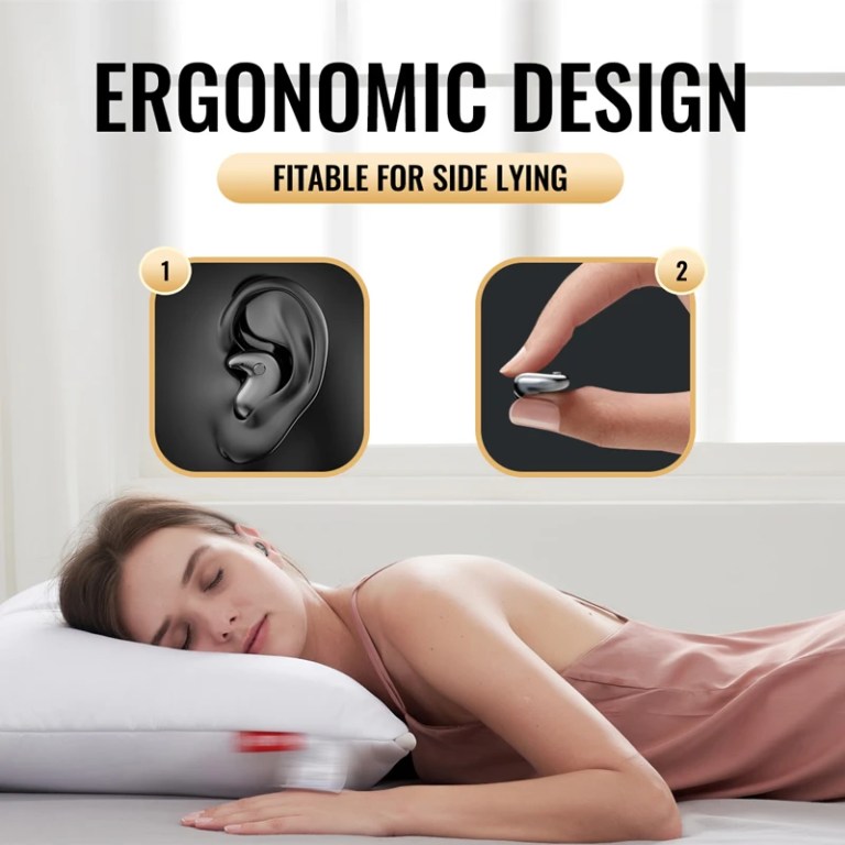 Lenovo Invisible Sleep Headset With Mic Wireless Bluetooth Earphone Ipx5 Waterproof Ultra-Compact HiFi Stereo Sports Earbuds 2