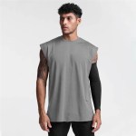 summer new gym vest men broad shoulder sleeveless sports tank top quick dry cotton fitness t shirt running tank top men tops Summer New Gym Vest Men Broad Shoulder Sleeveless Sports Tank Top Quick-dry Cotton Fitness T-shirt Running Tank Top Men Tops 2