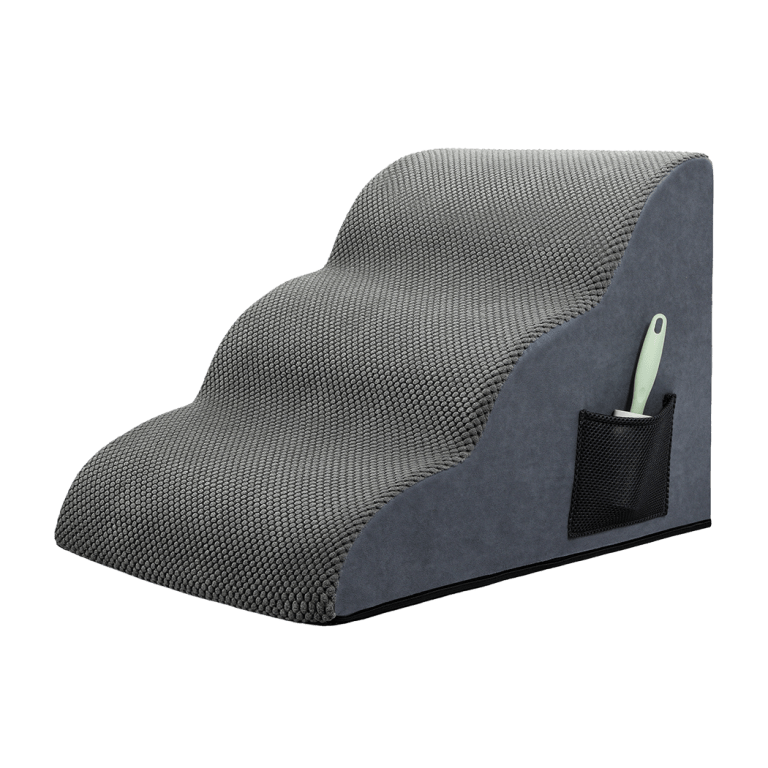 pawz 3 steps pet stairs dog ramp high density foam grey pawz 3 steps pet stairs dog ramp high density foam grey