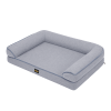 pawz cooling orthopedic dog bed waterproof lining washable memory foam grey m
