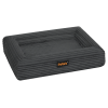 pawz l size orthopedic dog bed with corduroy removable cover waterproof washable grey