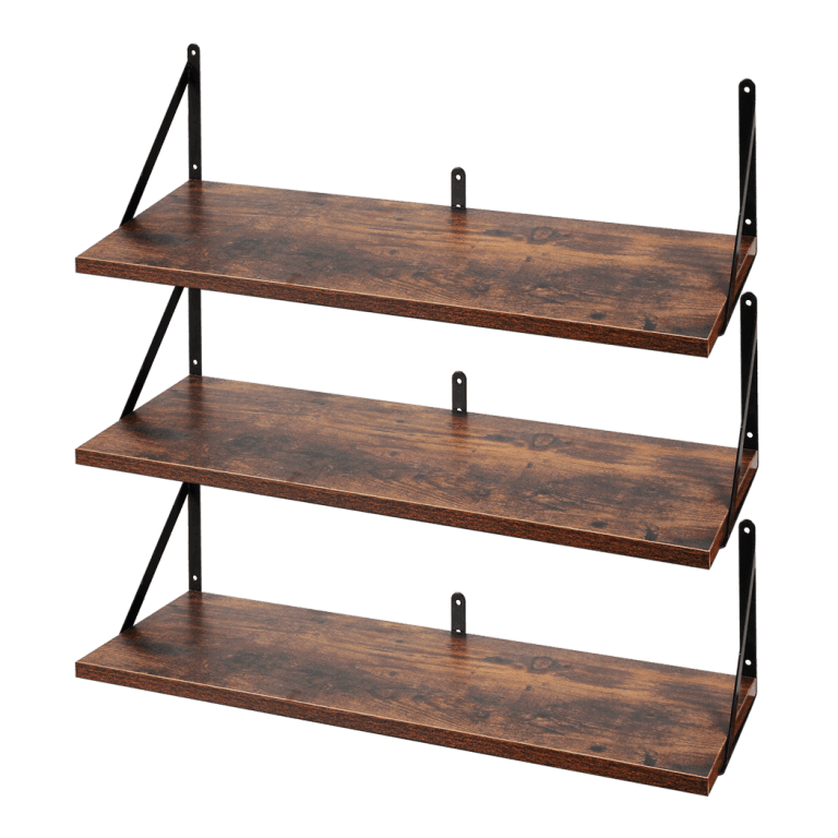 levede floating shelves 3 pcs wall mounted rustic storage display rack bedroom levede floating shelves 3 pcs wall mounted rustic storage display rack bedroom