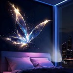 LED USB Projector Light 3/6pcs Projection Patterns- Adjustable Whale Butterfly Jellyfish Starfish Night Light Festival Gift 4