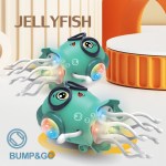 An Electrically-Powered Crawling Dancing Jellyfish Toy, An Octopus With Automatic Obstacle Sensor, Intelligent LED Lights and Mu 3